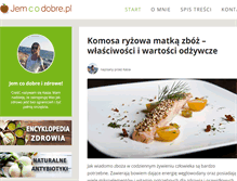 Tablet Screenshot of jemcodobre.pl